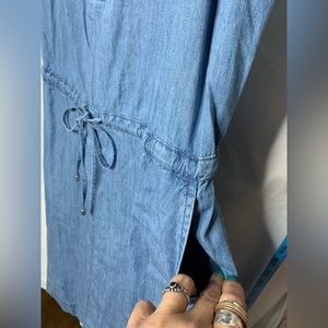 Tommy Hilfiger Chambray Blue Mini Dress Sz medium